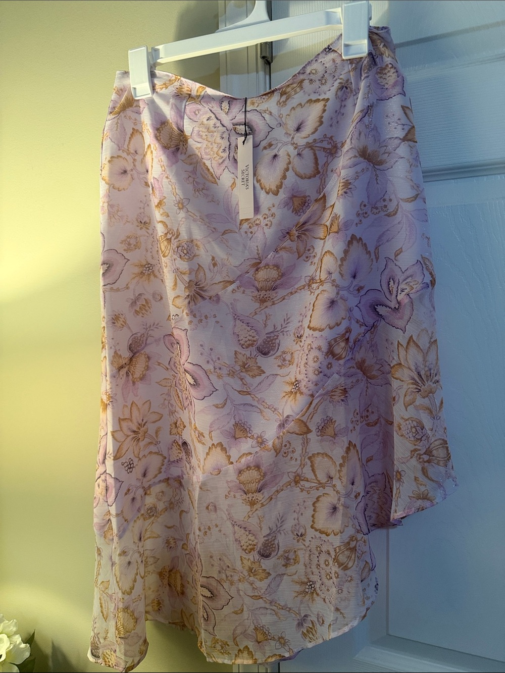 Victoria secret paisley asymmetrical skirt size large nwt